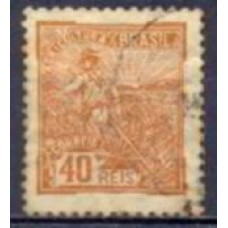 RE0218U-SELO VOVÓ PARTE 1, 40 RÉIS FILIGRANA 'F' - 1924/32 - U