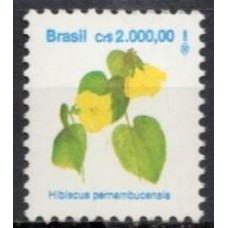 RE0687NA-SELO FLORA BRASILEIRA PAPEL FOSCO FOSFORESCÊNCIA AMARELA A BRANCA, 2.000,00 - 1993 - N
