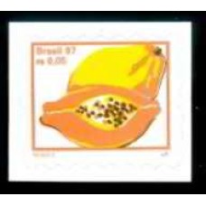 RE0751M-SELO FRUTAS ONDAS 1MM, MAMÃO - 1998 - MINT