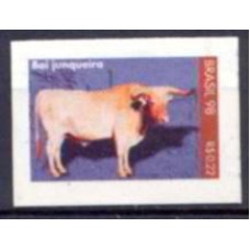 RE0762M-SELO RAÇAS BRASILEIRAS, BOI JUNQUEIRA - 1998 - MINT