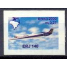 RE0797M-SELO BRASIL EXPORTA AVIÕES, ERJ-140 - 2000 - MINT
