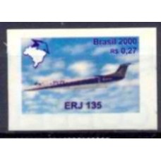 RE0799M-SELO BRASIL EXPORTA AVIÕES, ERJ-135 - 2000 - MINT
