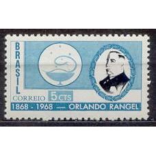 SB0589N-SELO CENTENÁRIO DO NASCIMENTO DE ORLANDO RANGEL - 1968 - N