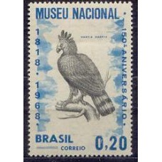 SB0598N-SELO SESQUICENTENÁRIO DO MUSEU NACIONAL - 1968 - N