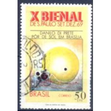 SB0648U-SELO 10ª BIENAL DE SÃO PAULO, BRASÍLIA - 1969 - U