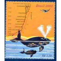 SB2479M-SELO ÁREA DE PROTEÇÃO AMBIENTAL DA BALEIA FRANCA (DO BLOCO) - 2002 - MINT SB2479M-SELO ÁREA DE PROTEÇÃO AMBIENTAL DA BALEIA FRANCA (DO BLOCO) - 2002 - MINT