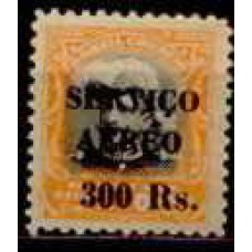 SBA005N-SELO AÉREO HERMES DA FONSECA COM SOBRECARGA, 300/500 RÉIS - 1927 - N