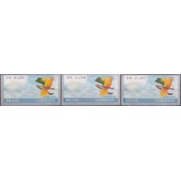 SE0050MS-SÉRIE SELO ETIQUETA ARARAJUBA FACIAIS 0,85/1,10/2,05 - 2005 - MINT