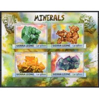 SER6797MF-MINIFOLHA MINERAIS - SERRA LEOA - 2017 - MINT
