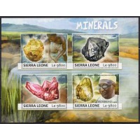 SER6921MF-MINIFOLHA MINERAIS - SERRA LEOA - 2017 - MINT