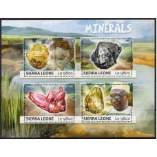 SER6921MF-MINIFOLHA MINERAIS - SERRA LEOA - 2017 - MINT