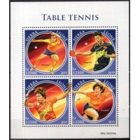 SER8683MF-MINIFOLHA TÊNIS DE MESA - SERRA LEOA - 2019 - MINT