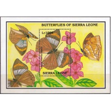 SERB0233M-BLOCO BORBOLETAS DE SERRA LEOA - SERRA LEOA - 1993 - MINT