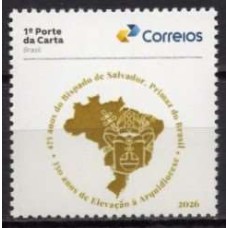 SI0129M-SELO INSTITUCIONAL 475 ANOS DA DIOCESE DE SÃO SALVADOR DA BAHIA - 2026 - MINT