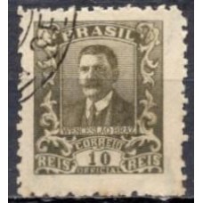SO0030U-SELO OFICIAL WENCESLAU BRAZ, 10 RÉIS - 1919 - U