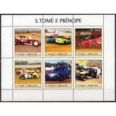 STP1692MF-MINIFOLHA AUTOMOBILISMO - SÃO TOMÉ E PRÍNCIPE - 2003 - MINT