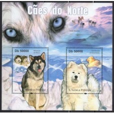 STP3848MF-MINIFOLHA CÃES DO NORTE - SÃO TOMÉ E PRÍNCIPE - 2011 - MINT