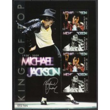 SVG5285MF-MINIFOLHA MICHAEL JACKSON - SÃO VICENTE E GRANADINAS - 2009 - MINT