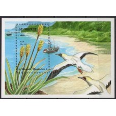 SVIB0167M-BLOCO PLANTAS MEDICINAIS DO CARIBE - SÃO VICENTE - 1992 - MINT