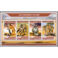 TOG5590MF-MINIFOLHA GRANDES FELINOS - TOGO - 2017 - MINT