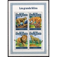 TOG6123MF-MINIFOLHA GRANDES FELINOS - TOGO - 2017 - MINT TOG6123MF-MINIFOLHA GRANDES FELINOS - TOGO - 2017 - MINT