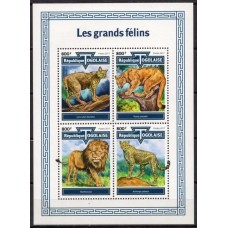TOG6123MF-MINIFOLHA GRANDES FELINOS - TOGO - 2017 - MINT