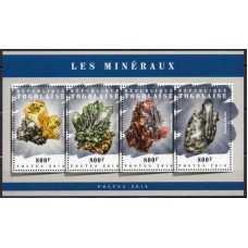 TOG6232MF-MINIFOLHA MINERAIS - TOGO - 2018 - MINT