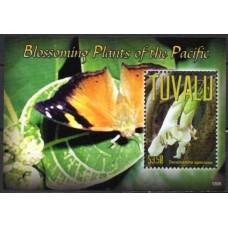 TUVB0192M-BLOCO PLANTAS EM FLOR DO PACÍFICO - TUVALU - 2013 - MINT