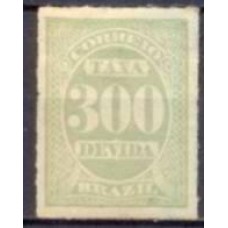 TX0014N-SELO TAXA CIFRA ABN CORES DIVERSAS, 300 RÉIS - 1890 - N
