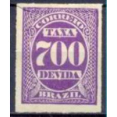 TX0016N-SELO TAXA CIFRA ABN CORES DIVERSAS, 700 RÉIS - 1890 - N