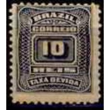 TX0027N-SELO TAXA CIFRA ABN NOVO DESENHO, 10 RÉIS  - 1906 - N