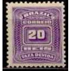 TX0028N-SELO TAXA CIFRA ABN NOVO DESENHO, 20 RÉIS  - 1906 - N