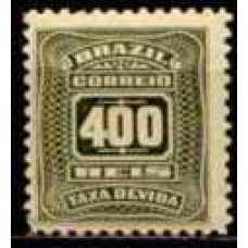 TX0033N-SELO TAXA CIFRA ABN NOVO DESENHO, 400 RÉIS  - 1906 - N