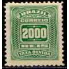 TX0038N-SELO TAXA CIFRA ABN NOVO DESENHO, 2.000 RÉIS  - 1906 - N