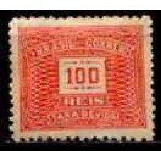 TX0059N-SELO TAXA CIFRA HORIZONTAL FILIGRANA F1, 100 RÉIS - 1926 - N