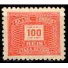 TX0061N-SELO TAXA CIFRA HORIZONTAL FILIGRANA 'H', 100 RÉIS - 1929 - N
