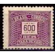 TX0071N-SELO TAXA CIFRA HORIZONTAL FILIGRANA 'K' DENTEAÇÃO 11X11,5, 600 RÉIS - 1931 - N