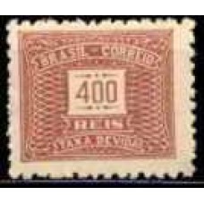 TX0085N-SELO TAXA CIFRA HORIZONTAL FILIGRANA 'P', 400 RÉIS - 1942 - N