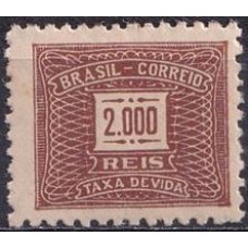TX0088N-SELO TAXA CIFRA HORIZONTAL FILIGRANA 'P', 2.000 RÉIS - 1942 - N