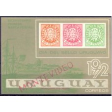URUB0022M-BLOCO DIA DO SELO URUGUAIO - URUGUAI - 1972 - MINT