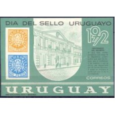 URUB0023M-BLOCO DIA DO SELO URUGUAIO II - URUGUAI - 1972 - MINT