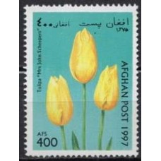 AFE1526M-SELO TULIPAS, 400AFG - AFEGANISTÃO - 1997 - MINT