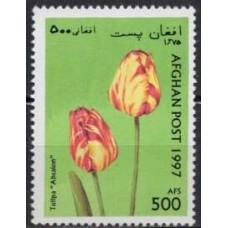 AFE1527M-SELO TULIPAS, 500AFG - AFEGANISTÃO - 1997 - MINT
