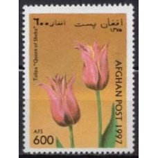 AFE1528M-SELO TULIPAS, 600AFG - AFEGANISTÃO - 1997 - MINT