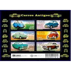 BL0120M-BLOCO CARROS ANTIGOS - 2001 - MINT BL0120M-BLOCO CARROS ANTIGOS - 2001 - MINT