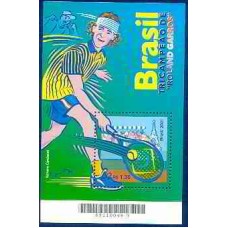 BL0121N-BLOCO GUGA TRICAMPEÃO DE ROLLAND GARROS - 2001 - N BL0121N-BLOCO GUGA TRICAMPEÃO DE ROLLAND GARROS - 2001 - N