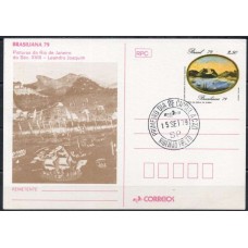 BP0162.07-BILHETE POSTAL EXPOSIÇÃO FILATÉLICA BRASILIANA 79 - PINTURAS DO RIO DE JANEIRO DO SÉCULO XVIII - CPD RIBEIRÃO PRETO