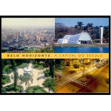 BP0182-BILHETE POSTAL 100 ANOS BELO HORIZONTE - 1997