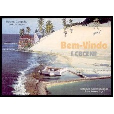 BP0194-BILHETE POSTAL PRAIA DE GENIPABU E FORTALEZA DOS REIS MAGOS - I CBCENF - 1998
