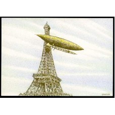BP0198-BILHETE POSTAL SANTOS DUMONT - DIRIGÍVEL Nº 6 - 1998
